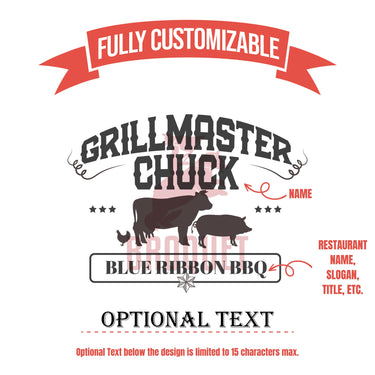 Grill Meat Lover BBQ Tool Set - Custom Name Gift for Barbeque Resto Owner